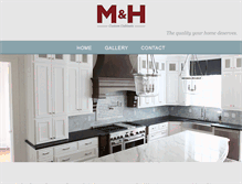 Tablet Screenshot of mandhcustomcabinets.com